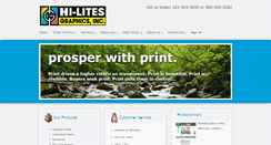 Desktop Screenshot of hi-litesgraphics.com